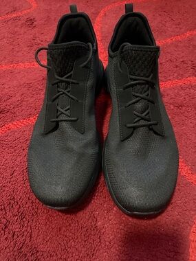 Dockers Men's Black Knit Lace-Up Sneakers